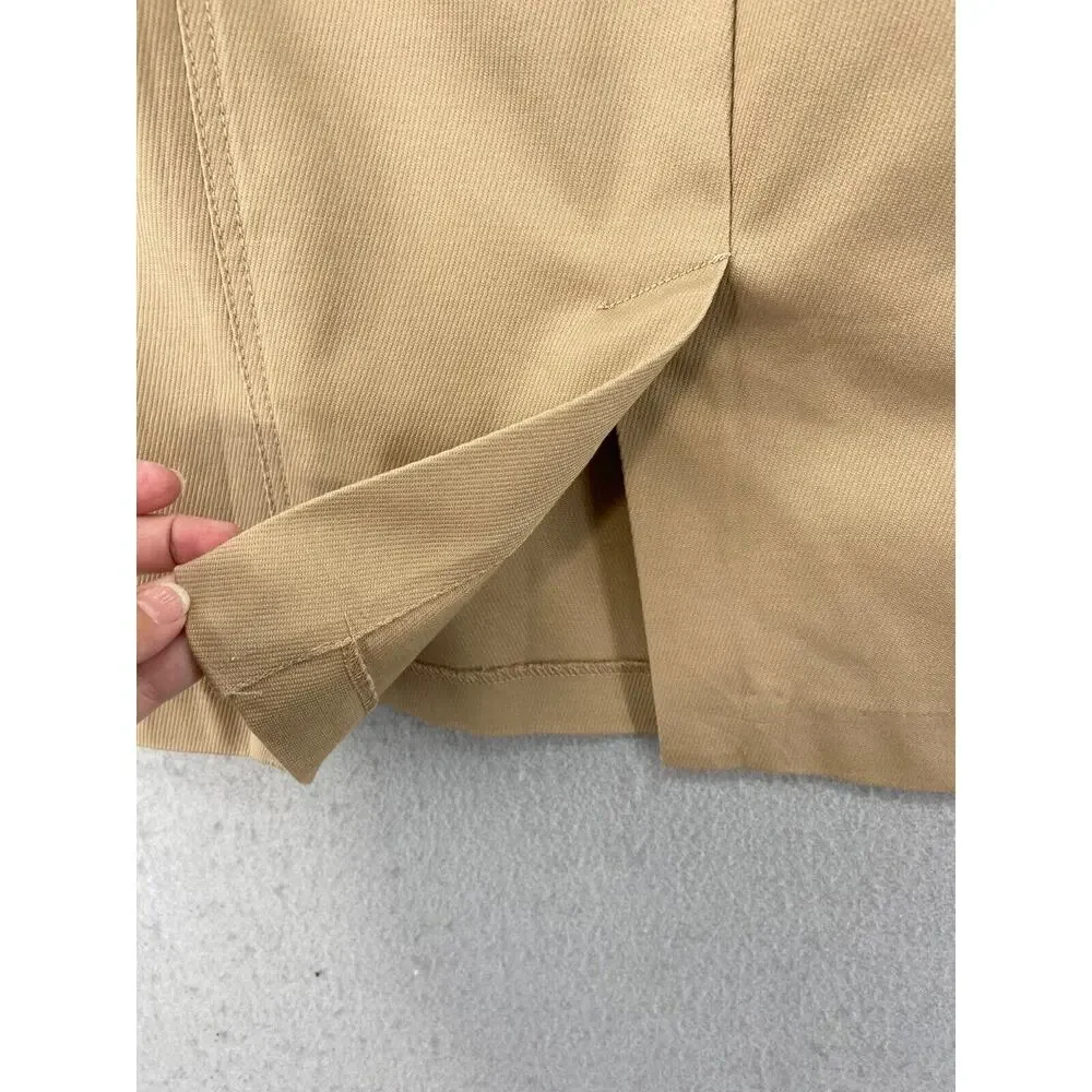 Talbots Skirt Womens‎ Sz 14 Tan Beige Lace Front Pencil Straight Slit Career - Picture 4 of 11